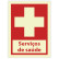 Placa sinalética autocolante Serviços de saúde
